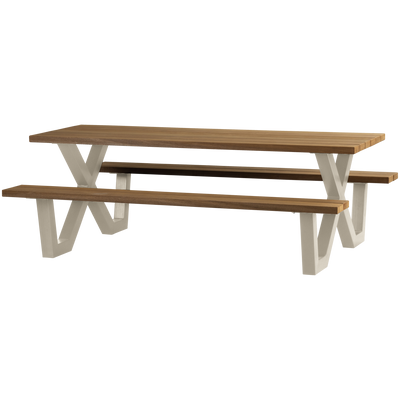TABLO GARDEN PICKNICK TABLE AYOUS SAND X-POOT METAL [fsc]