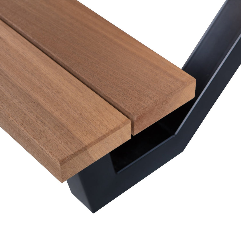 TABLO GARDEN PICKNICK TABLE AYOUS BLACK X-POOT METAL[fsc]