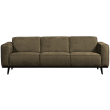 Laden Sie das Bild in den Galerie-Viewer, STATEMENT 3-SEATER SOFA 230 CM STRUCTURE VELVET BONSAI