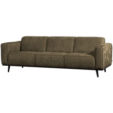 Laden Sie das Bild in den Galerie-Viewer, STATEMENT 3-SEATER SOFA 230 CM STRUCTURE VELVET BONSAI