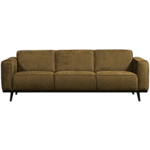 Laden Sie das Bild in den Galerie-Viewer, STATEMENT 3-SEATER SOFA 230 CM STRUCTURE VELVET BRASS