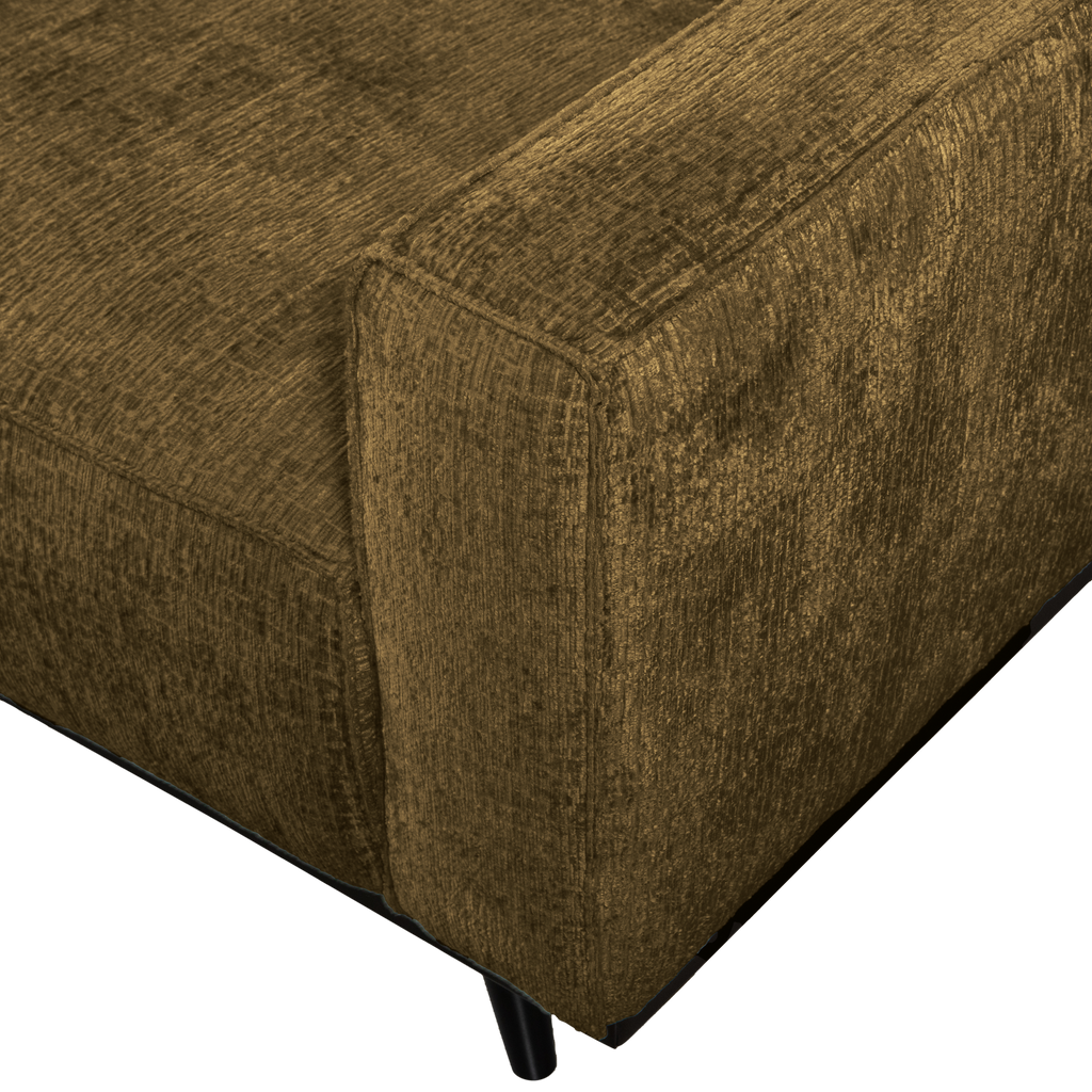 STATEMENT 3-SEATER SOFA 230 CM STRUCTURE VELVET BRASS