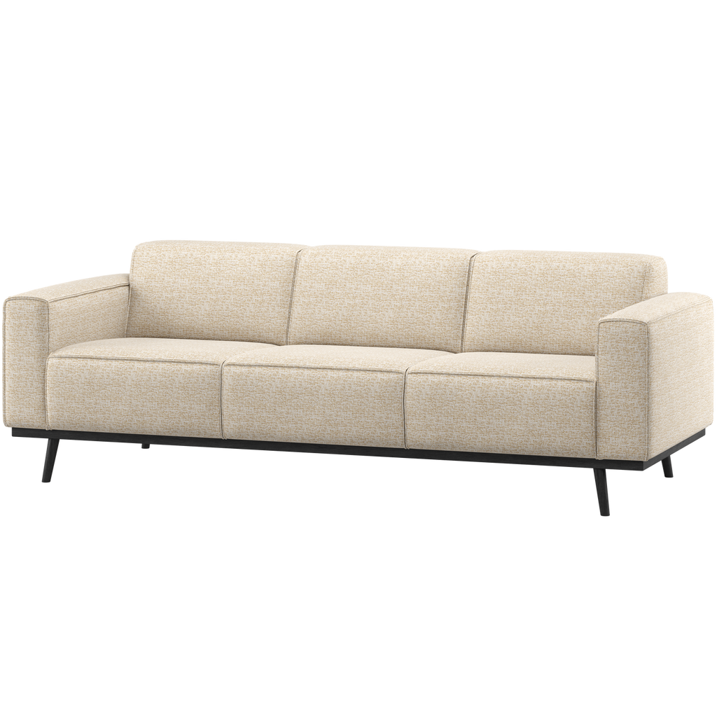 STATEMENT 3-SEATER SOFA SOFA 230 CM BEIGE MELANGE