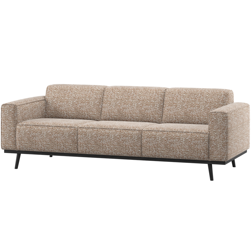 STATEMENT 3-SEATER SOFA 230 CM LIGHT BROWN MELANGE