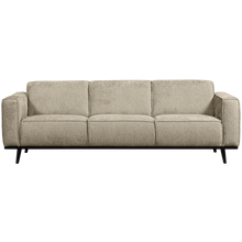 Laden Sie das Bild in den Galerie-Viewer, STATEMENT 3-SEATER SOFA 230 CM STRUCTURE VELVET WHEATFIELD