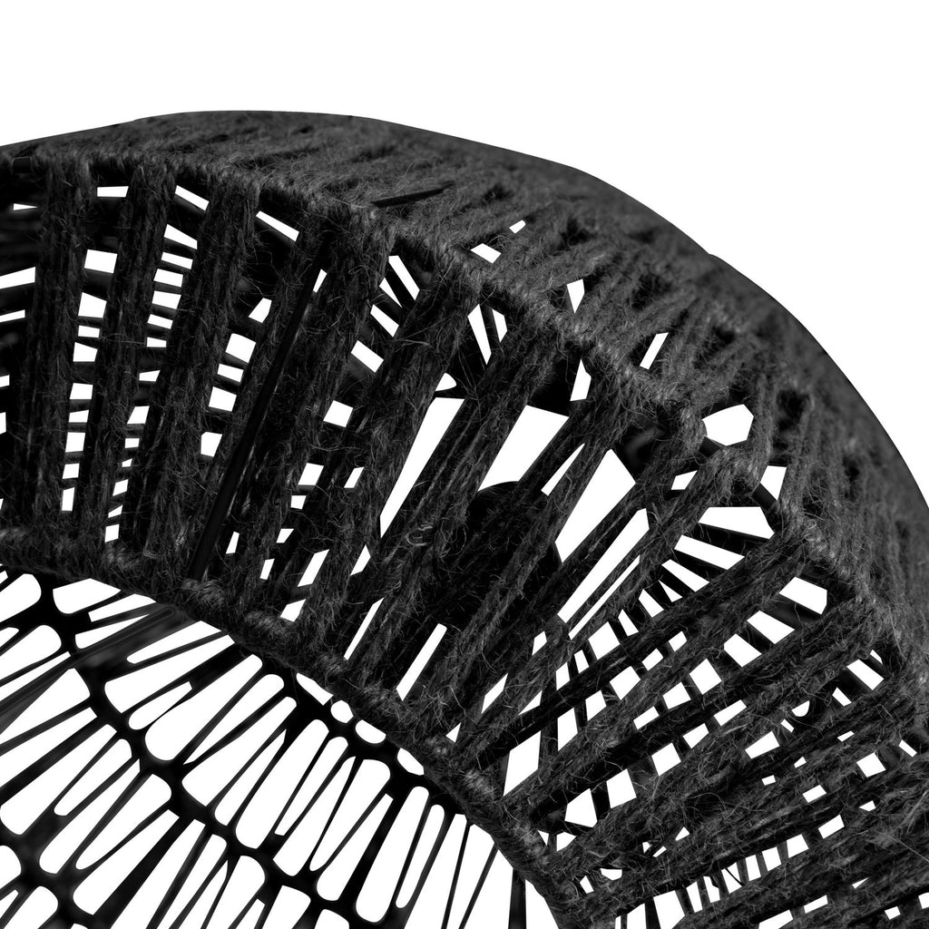 KACE HANGING LAMP JUTE BLACK O45CM