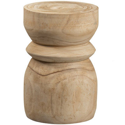 BIKKEL STOOL WOOD NATURAL 40xO28CM