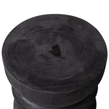 Load image into Gallery viewer, Bikkel stool wood black 40xø28cm