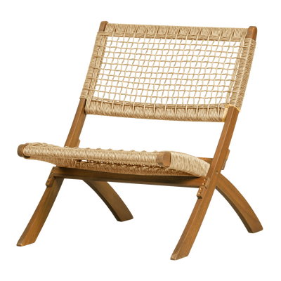 LOIS GARDEN FOLDING CHAIR EUCALYPTUS WOOD NATURAL