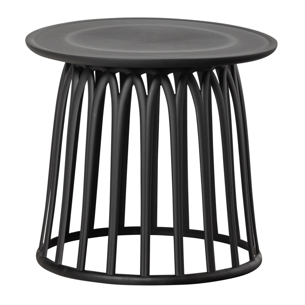 BOY GARDEN SIDE TABLE PLASTIC BLACK