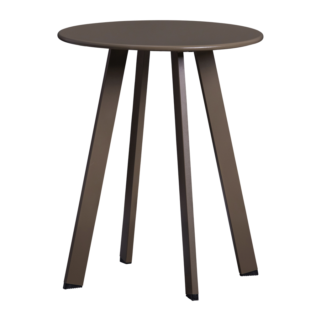 FER GARDEN SIDE TABLE O40 CM METAL DARK BROWN