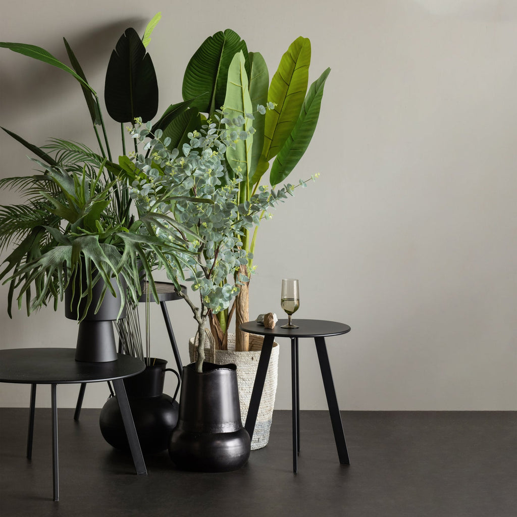 FER GARDEN SIDE TABLE O70 CM METAL BLACK