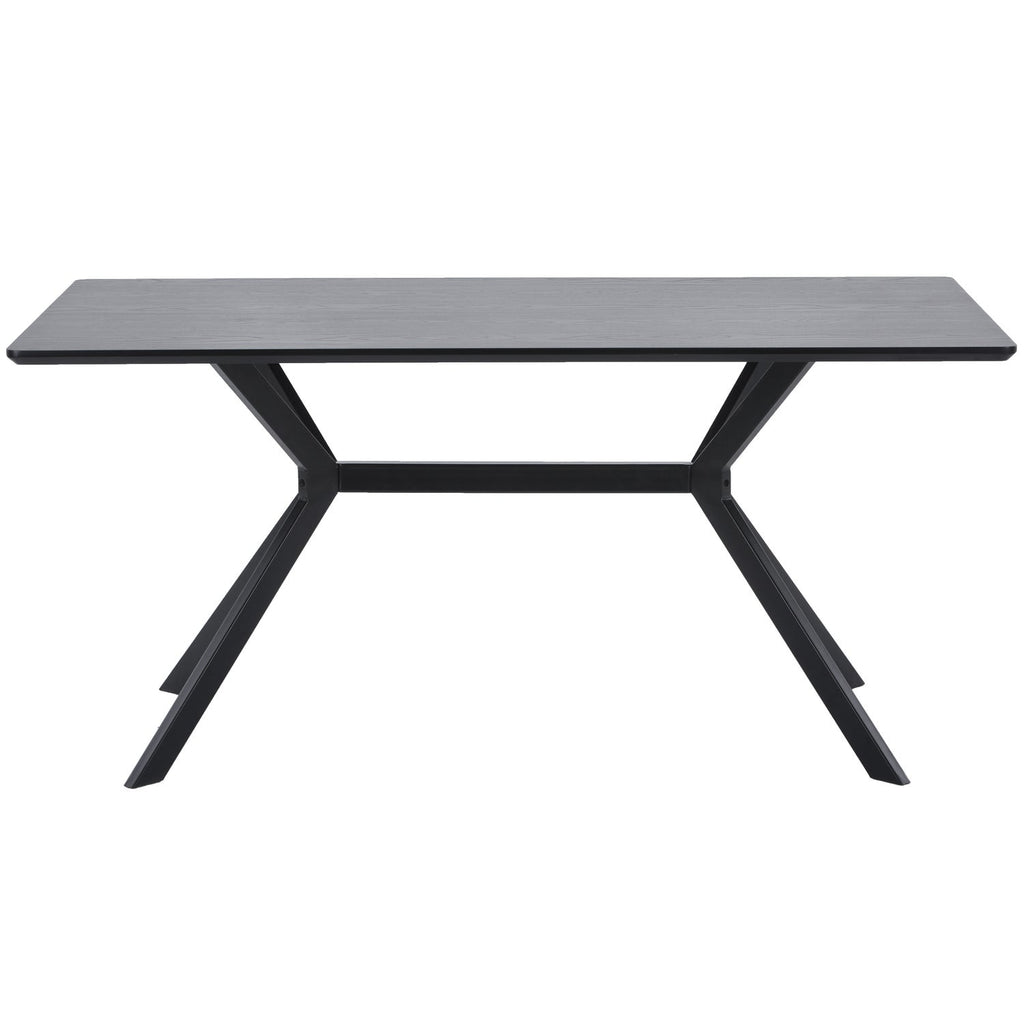 BRUNO DINING TABLE RECTANGLE MDF BLACK 160x90CM