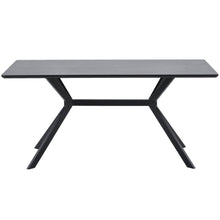 Charger l'image dans la galerie, BRUNO DINING TABLE RECTANGLE MDF BLACK 160x90CM