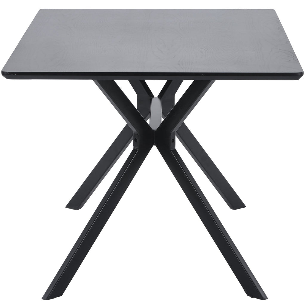 BRUNO DINING TABLE RECTANGLE MDF BLACK 160x90CM