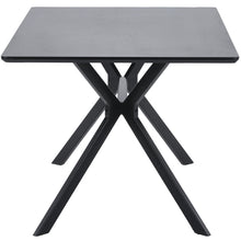 Charger l'image dans la galerie, BRUNO DINING TABLE RECTANGLE MDF BLACK 160x90CM