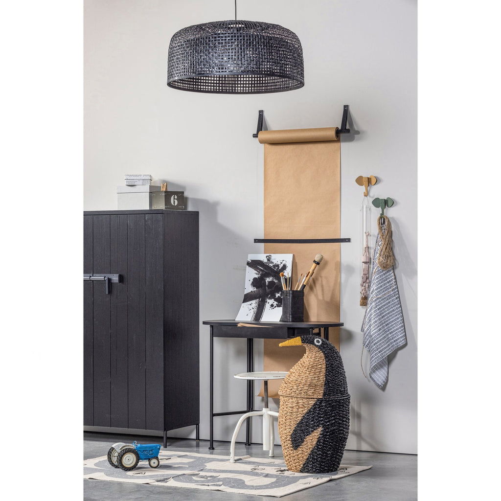 BRUUT 2 DOOR CABINET PINE BLACK [fsc]