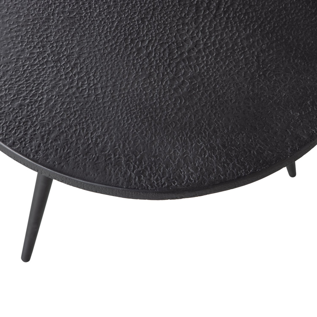 SUZE SIDE TABLES WOOD/METAL BLACK - SET OF 2