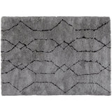 Nové rug light grey/black 170x240cm