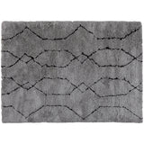 Nové rug light grey/black 200x300cm