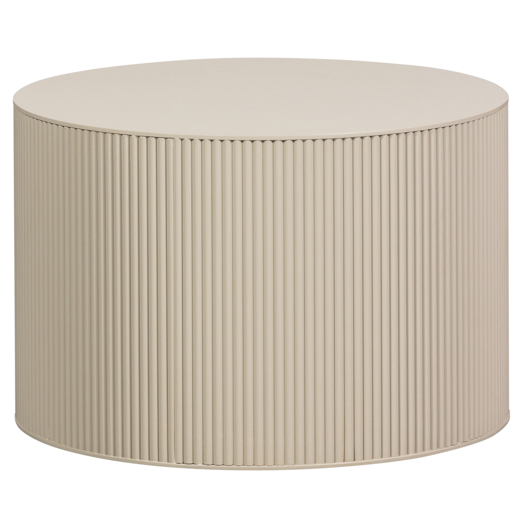 SANNE SIDE TABLE ROUND MDF ANTIQUE BEIGE