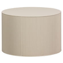 Load image into Gallery viewer, SANNE SIDE TABLE ROUND MDF ANTIQUE BEIGE