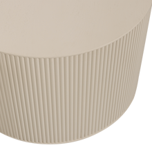 Load image into Gallery viewer, SANNE SIDE TABLE ROUND MDF ANTIQUE BEIGE