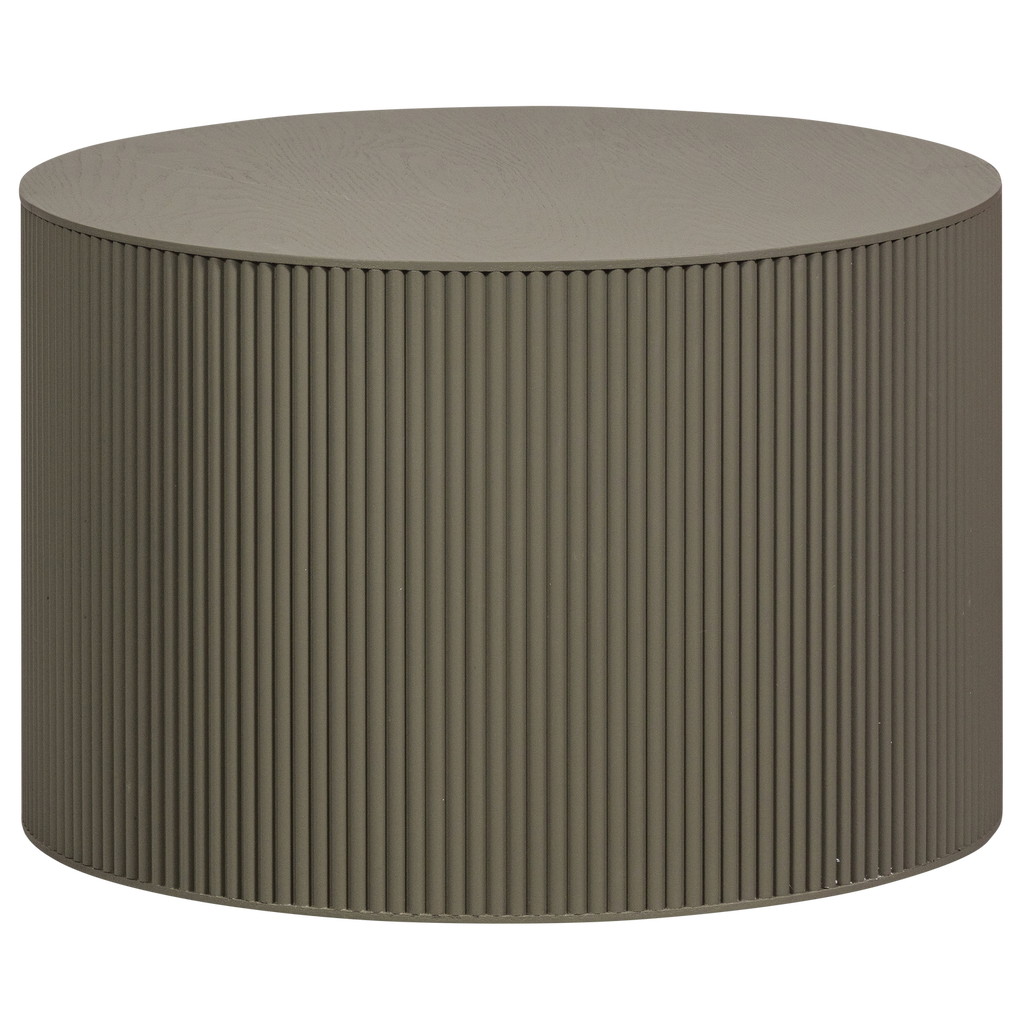 SANNE SIDE TABLE ROUND MDF MILITARY GREEN