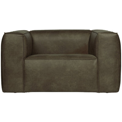 BEAN ARMCHAIR ECO LEATHER ARMY