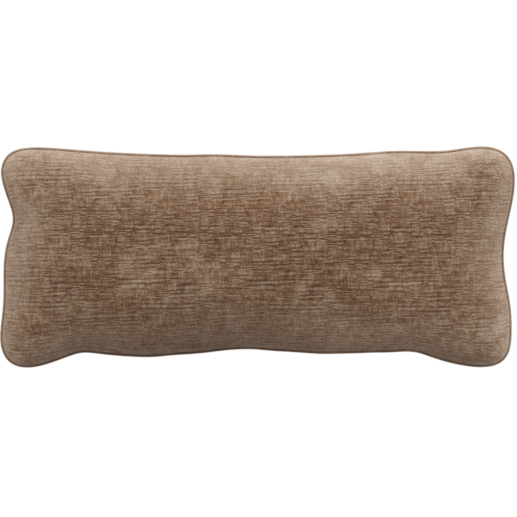 BEAN CUSHION CHENILLE VELVET TAUPE