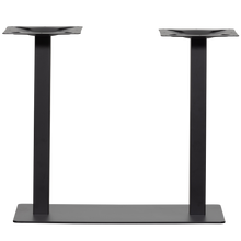 Cargar imagen en el visor de la galería, BISTRO DOUBLE SQUARE TUBE LEG METAL MATT BLACK 72x80x40CM