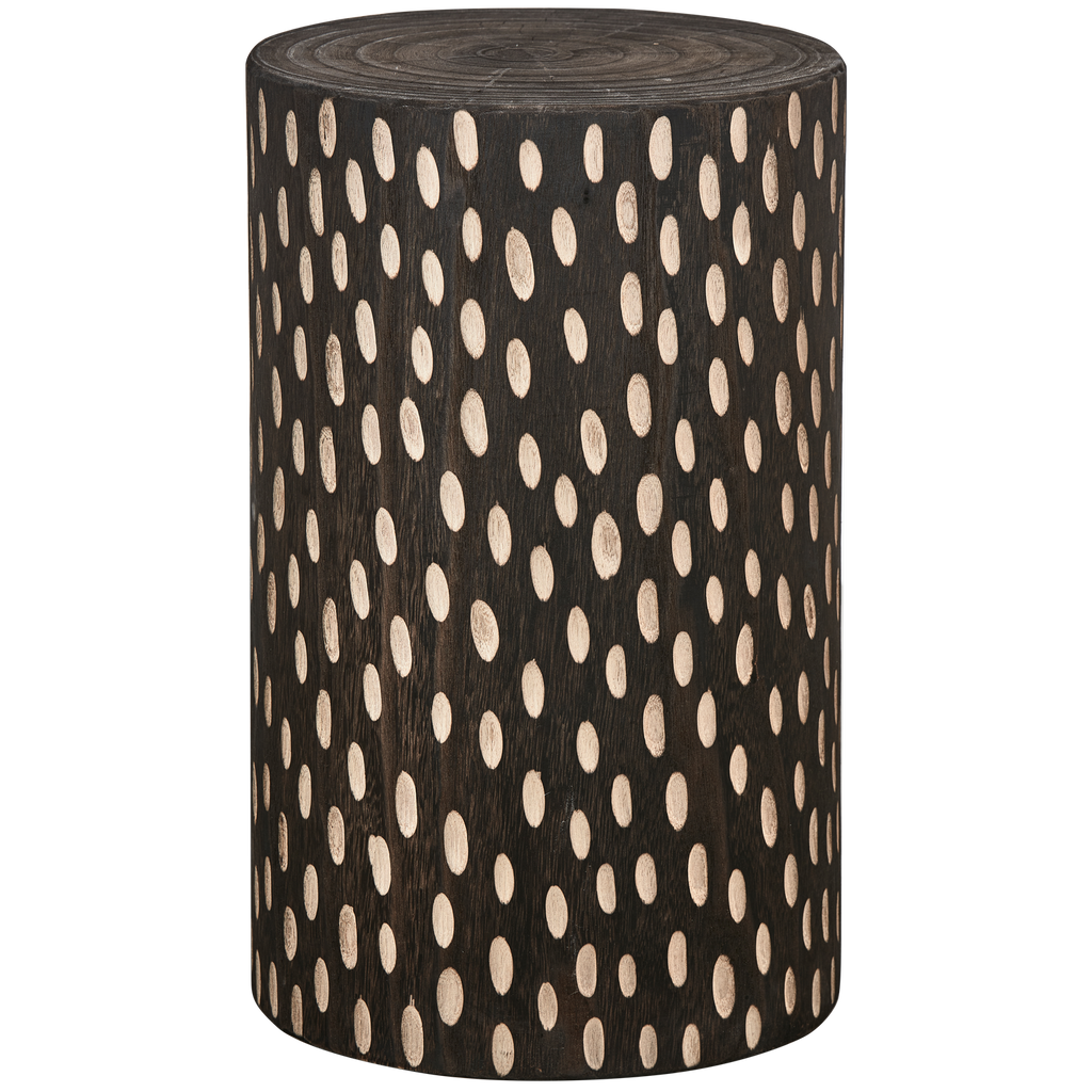 PERRY STOOL WOOD DARK BROWN