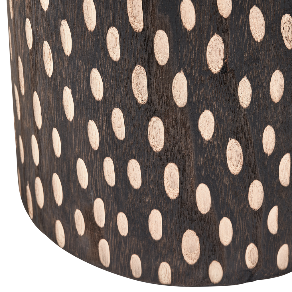PERRY STOOL WOOD DARK BROWN
