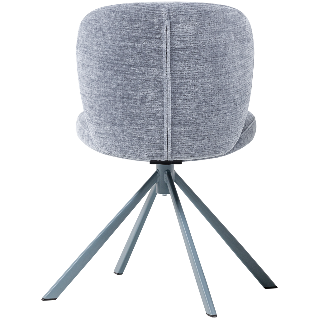FEMKE DINING CHAIR CHENILLE BLUE