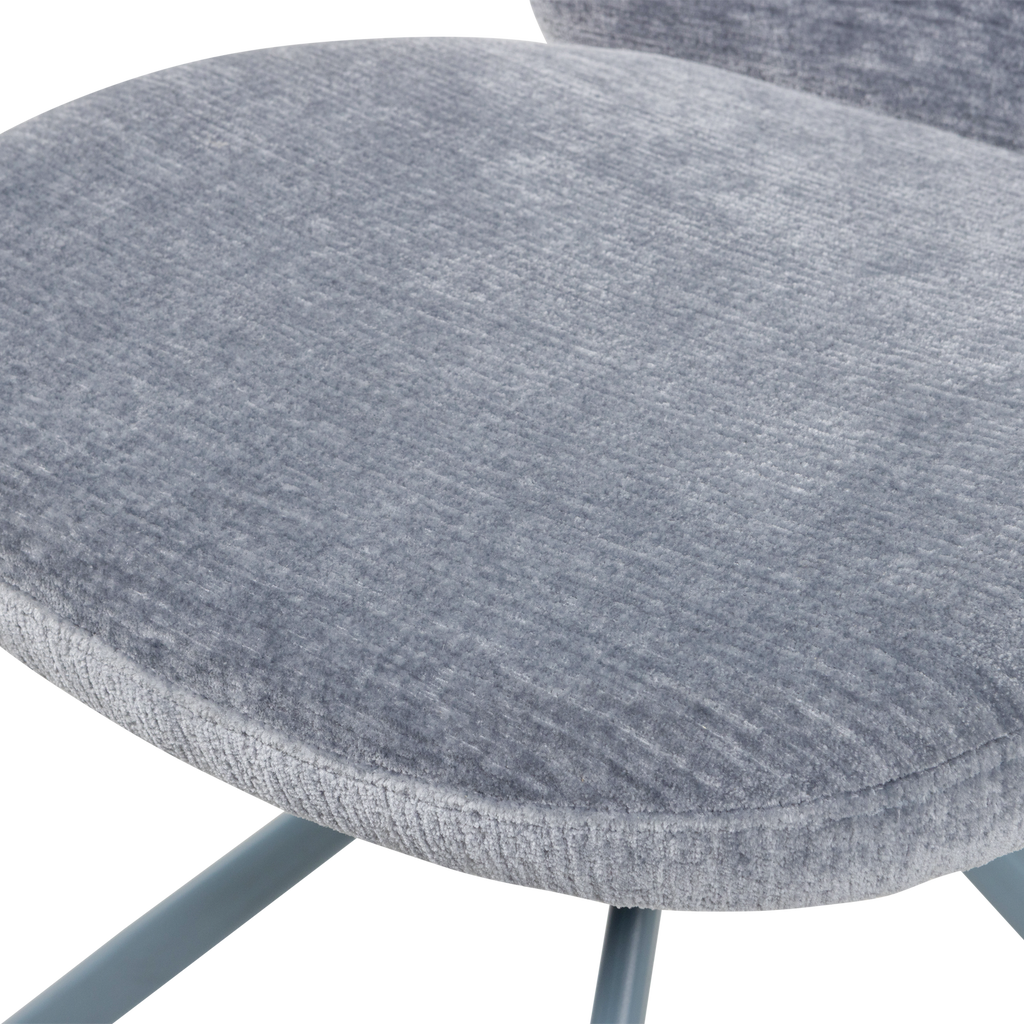 FEMKE DINING CHAIR CHENILLE BLUE