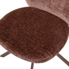 Cargar imagen en el visor de la galería, FEMKE DINING CHAIR CHENILLE BROWN