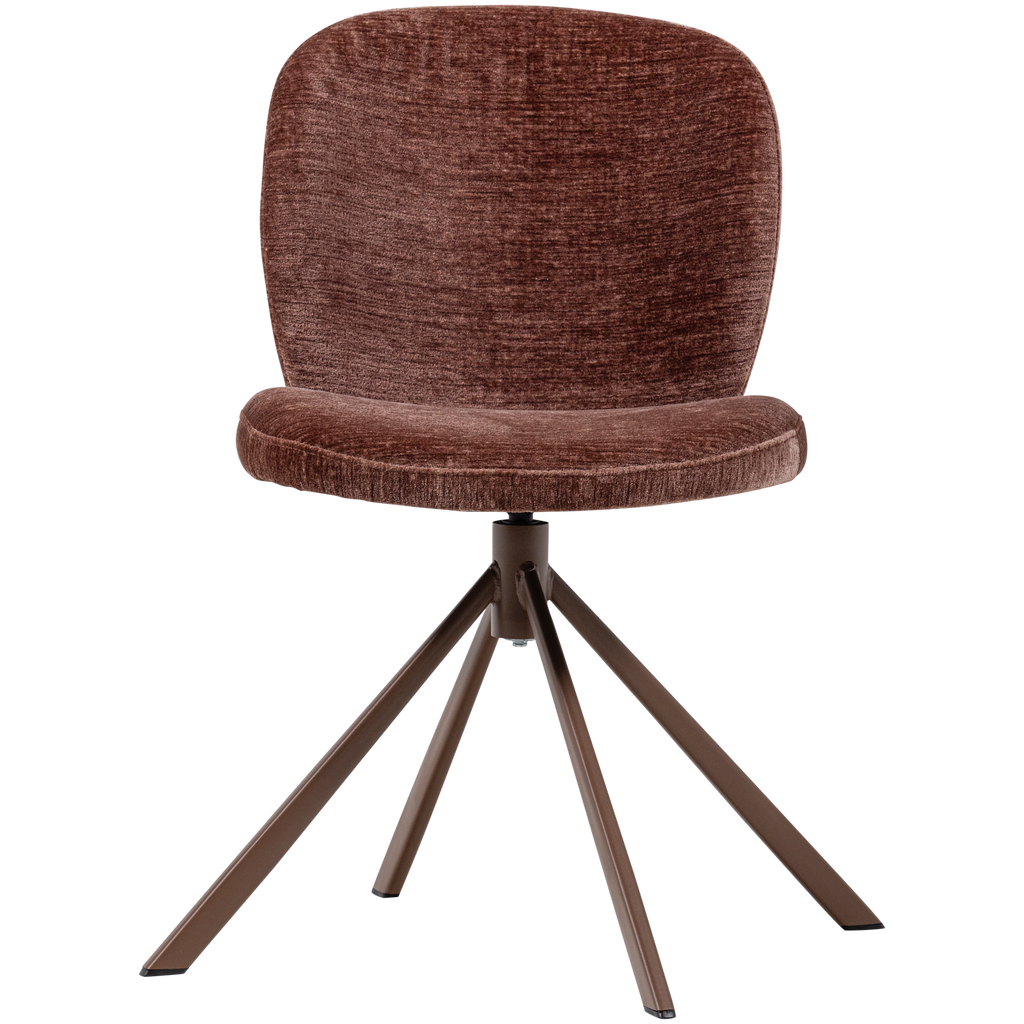 FEMKE DINING CHAIR CHENILLE BROWN