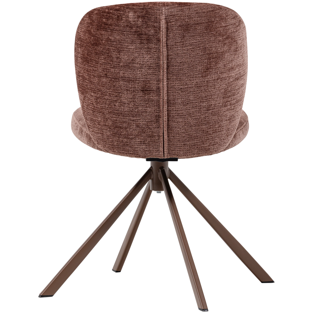 FEMKE DINING CHAIR CHENILLE BROWN