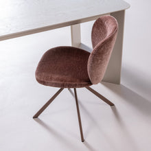 Cargar imagen en el visor de la galería, FEMKE DINING CHAIR CHENILLE BROWN