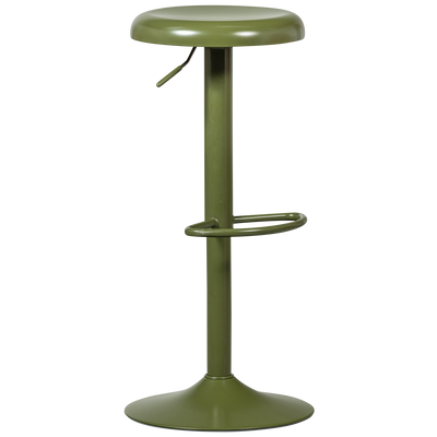 ISAAC BAR STOOL METAL WARM GREEN