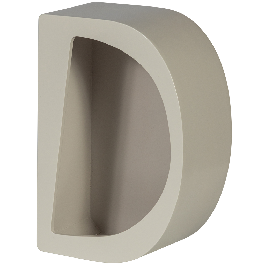 NOAM WALL DECO HALF ROUND WOOD DUST 15x35x24CM