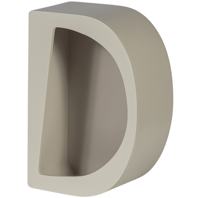 NOAM WALL DECO HALF ROUND WOOD DUST 15x35x24CM