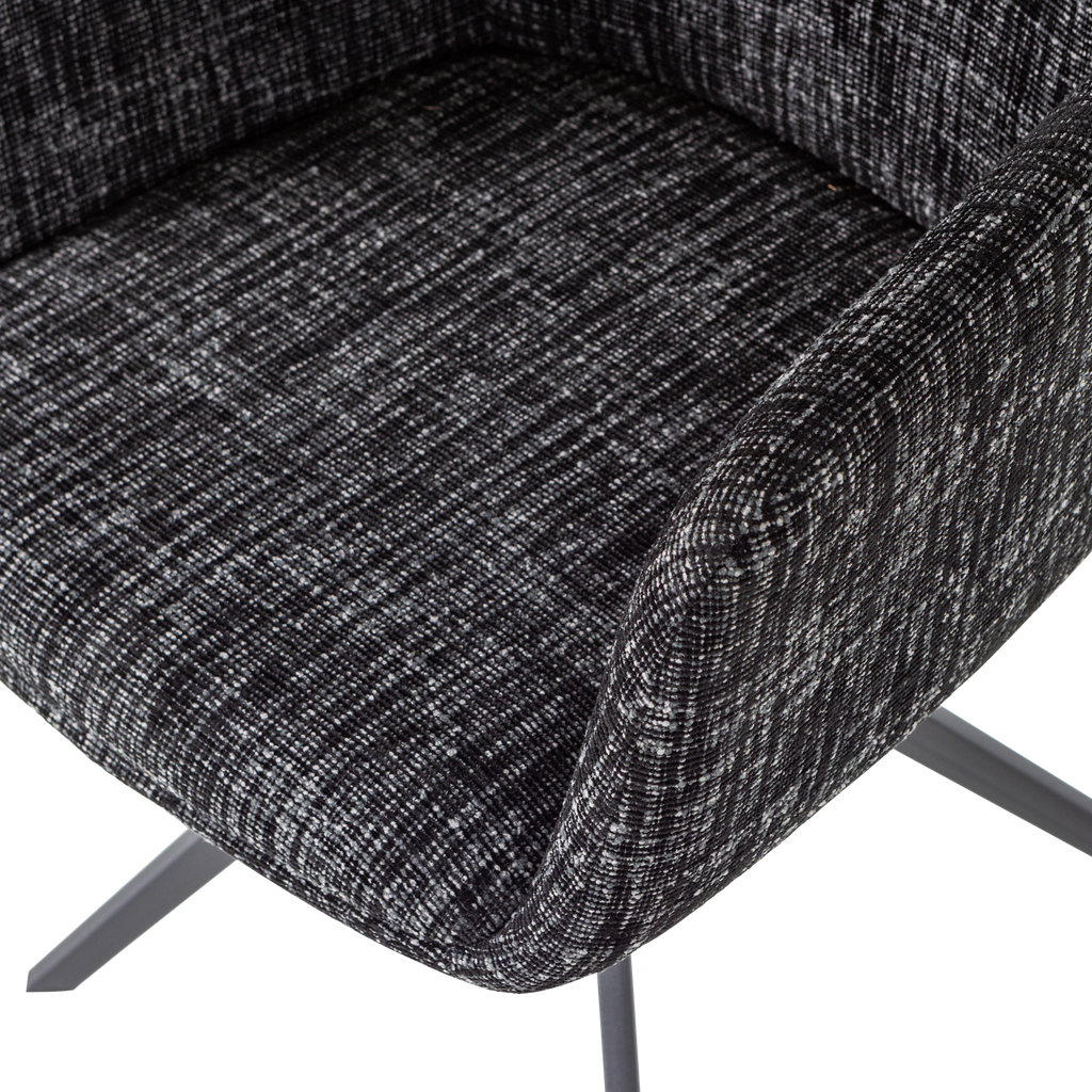 GRANT DINING CHAIR BLACK MELANGE [fsc]