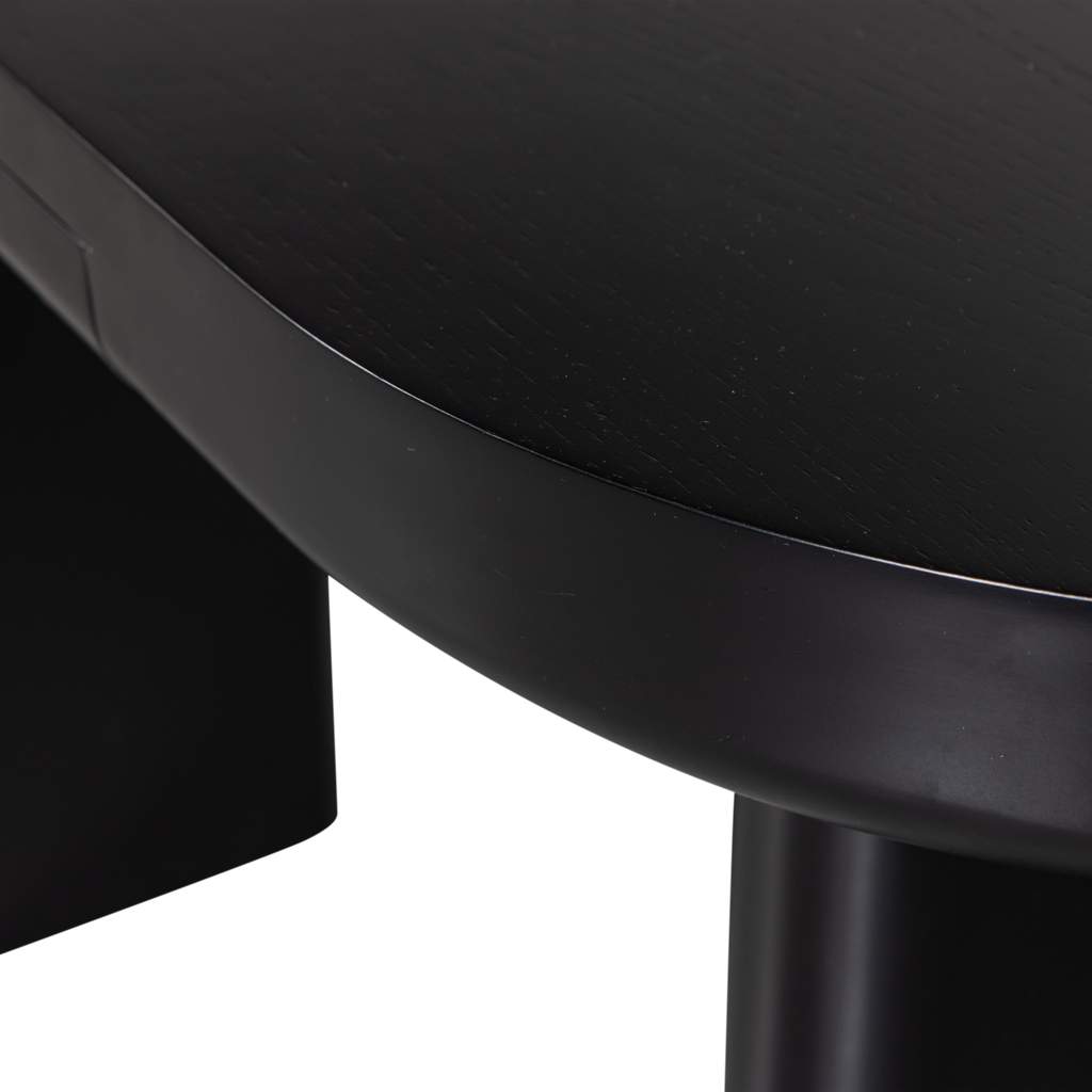 MAEL DESK/SIDETABLE VENEER BLACK