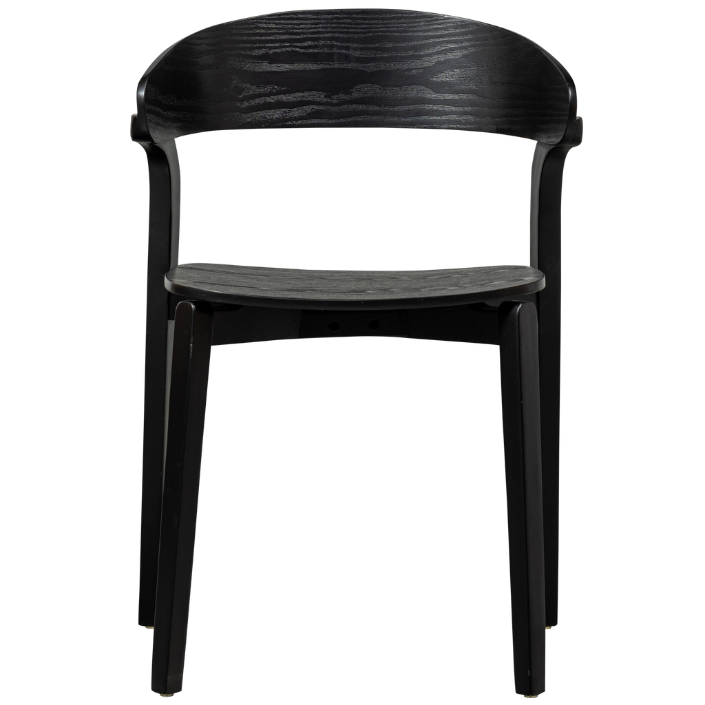 CRAS DINING CHAIR ASH VENEER BLACK