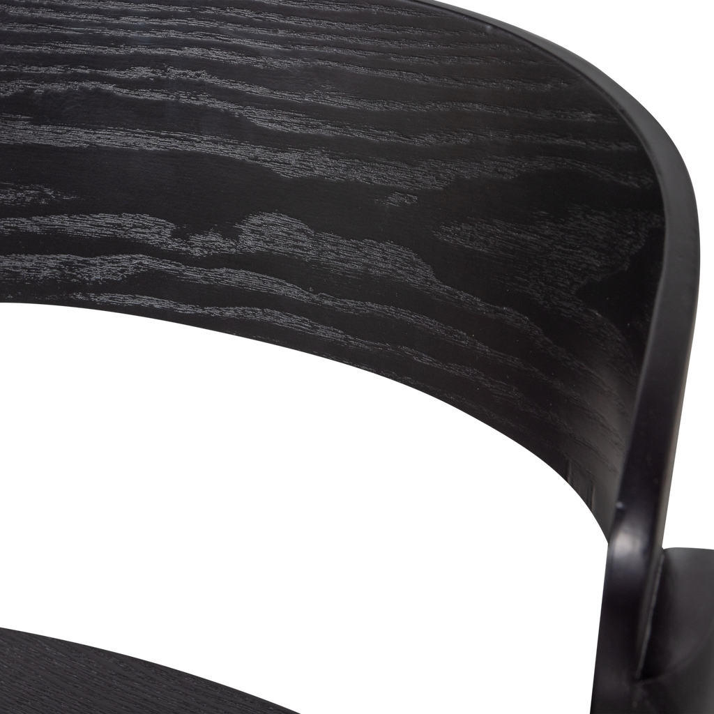 CRAS DINING CHAIR ASH VENEER BLACK