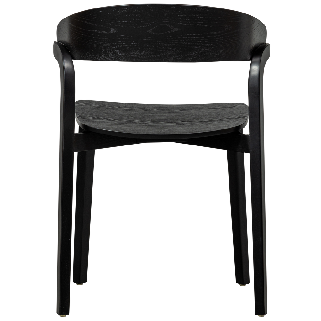 CRAS DINING CHAIR ASH VENEER BLACK