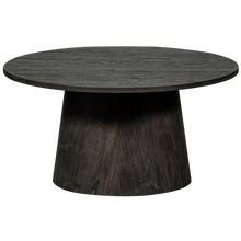 Laden Sie das Bild in den Galerie-Viewer, MAAN COFFEE TABLE MDF DARK BROWN 40xO80CM