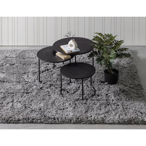 Nové rug light grey/black 200x300cm