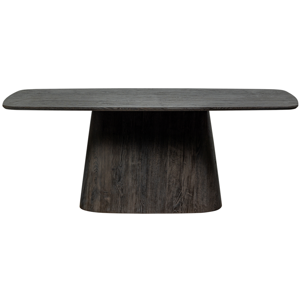 LEAH DINING TABLE MDF DARK BROWN 200x105CM
